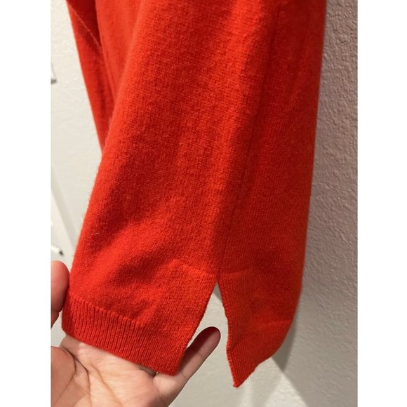 J.CREW Red Cashmere Crewneck Vintage Sweater - Picture 4 of 5